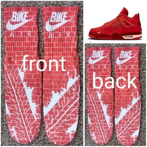 Jordan 4 Brick By Brick Socks